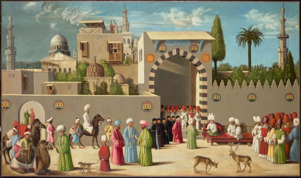 Reception of a Venetian Delegation by the Mamluk Governor of Damascus