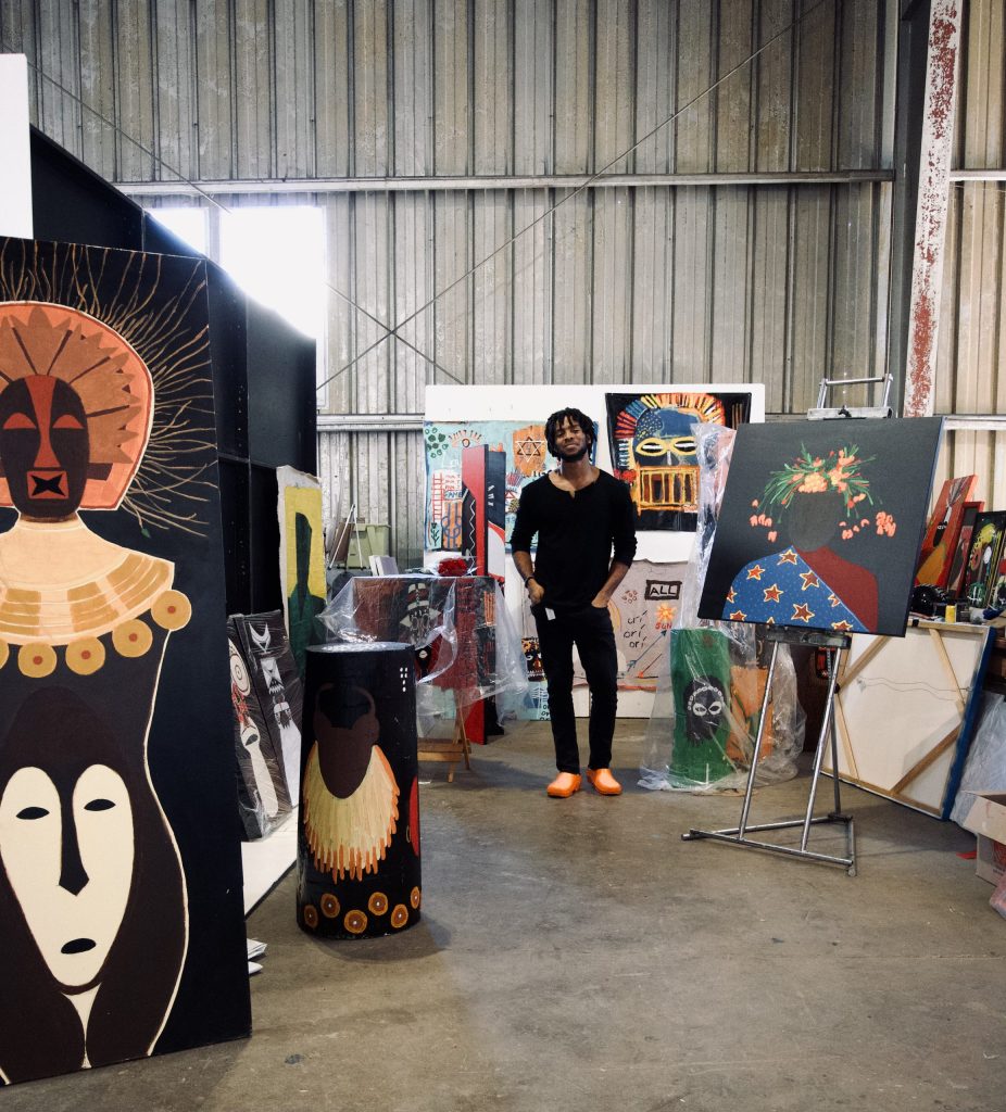 Simon Okoro's studio