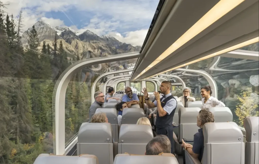 The train of Rocky Mountaineer